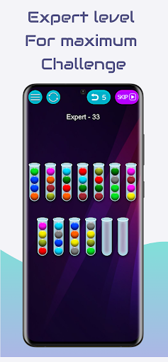 Android application Bubble Sort Puzzle screenshort