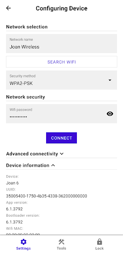 Joan Configurator Screen 2
