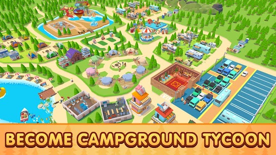 Camping Tycoon MOD (Unlimited Money/All Unlocked) 3