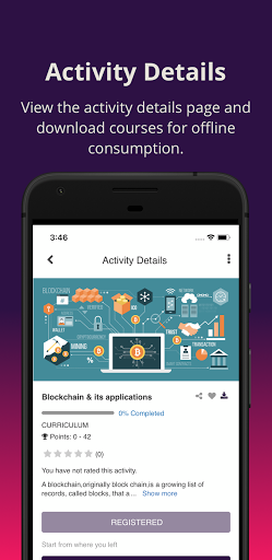 Screenshot of SumTotal Mobile