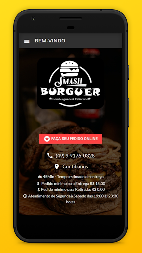 Android application Smash Burguer SC screenshort