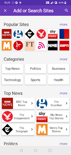UK News | Max Reader App Screen 3