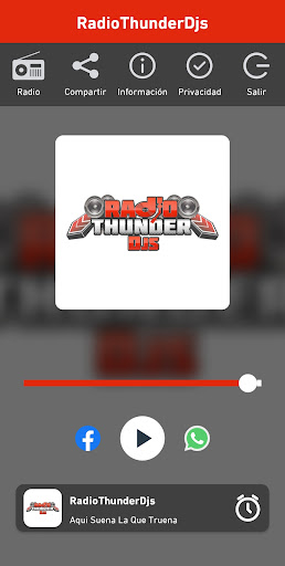 Android application RadioThunderDjs screenshort