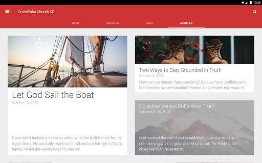Screenshot of CrossPoint Church KS