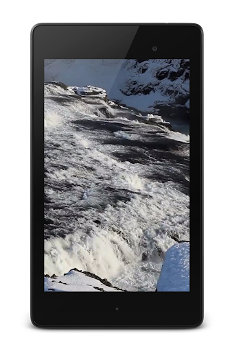 Winter Waterfall Wallpaper Screen 3