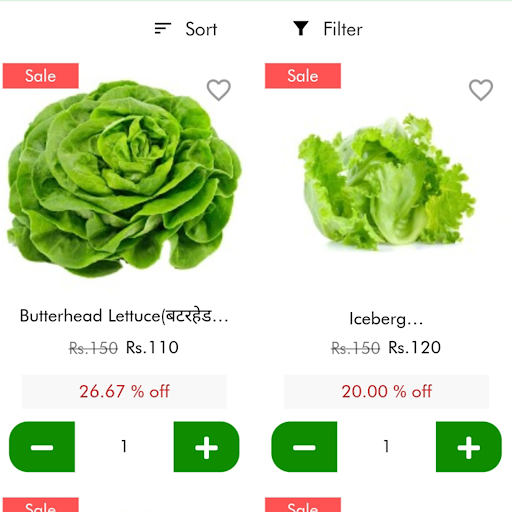 Android application Inhydrogreens screenshort