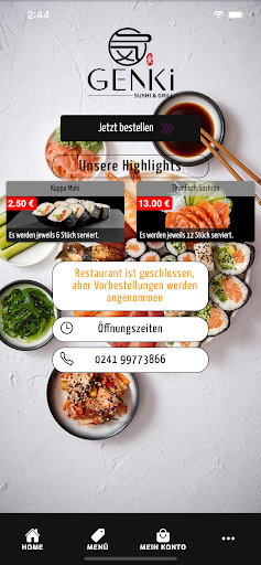 Android application Genki 101 screenshort