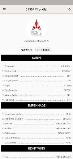Cessna 150F Checklist C150F