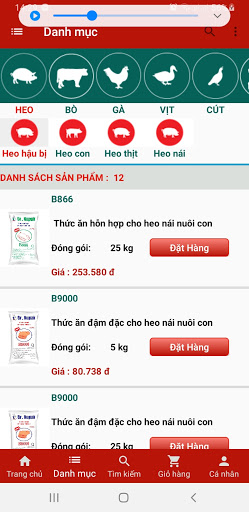 App Dat Hang ANT Screen 3