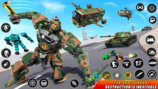 Army Bus Robot Car Game 3d 1