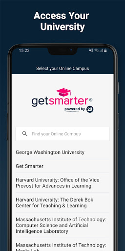 Android application GetSmarter screenshort