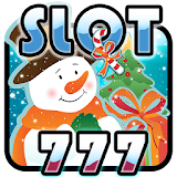 777 Christmas slot machine icon