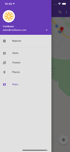 Android application VisitBasis for retail audit screenshort