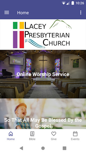 Android application Lacey Presbyterian Church screenshort