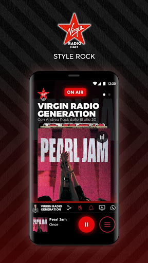 Android application Virgin Radio Italy screenshort