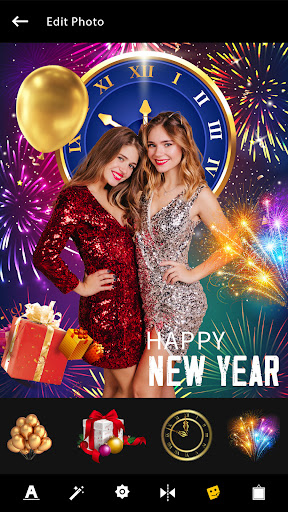 New Year Photo Frame and Quotes