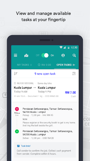 Driver App for Kawan Hantar Screen 2