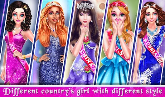 Live Miss world Beauty Pageant Girls Games Screenshot