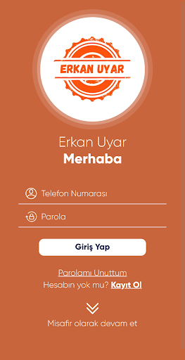 Android application Erkan Uyar screenshort