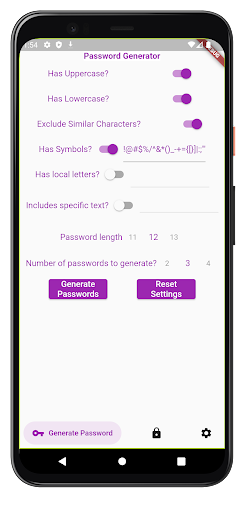 Secure Pass Screen 2
