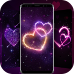 Cover Image of Download Neon Heart Live Wallpaper & Launcher Themes 1.1.8 APK
