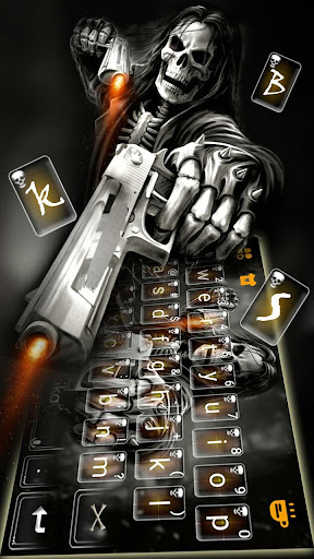 Badace Skull Guns Keyboard - cool gun theme 6.0.1109_8 screenshots 2