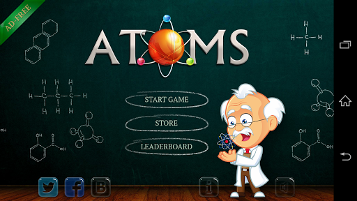 Android application Atoms screenshort