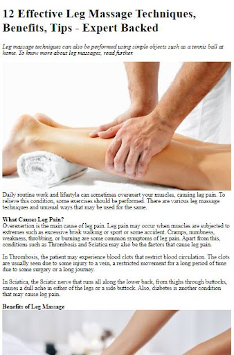 How to Do a Leg Massage Screen 2
