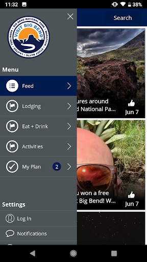 Android application Visit Big Bend! screenshort