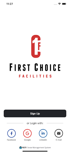 Android application First Choice Facilities screenshort
