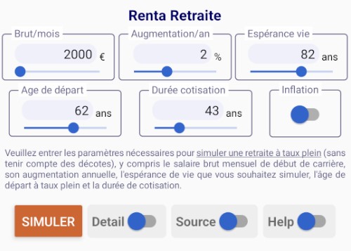 Renta Retraite Screen 2