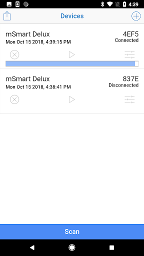 mSMART DeLux Sensor App Screen 2