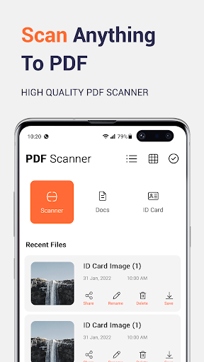 Android application Document Scanner - PDF Scanner screenshort