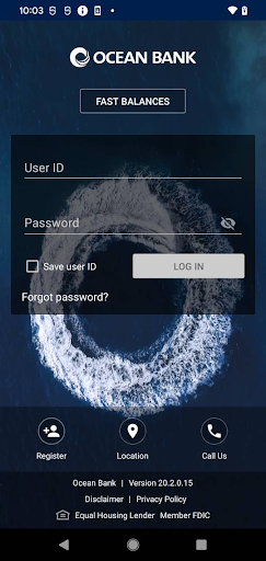 Android application Ocean Bank Mobile Banking screenshort