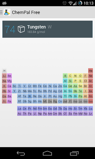 Android application Chemical Pal screenshort