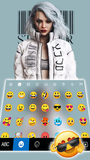 Digital Cool Girl Keyboard Bac Screen 3