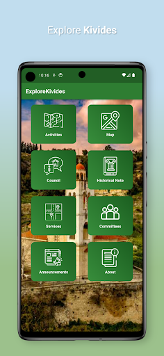 Android application ExploreKivides screenshort