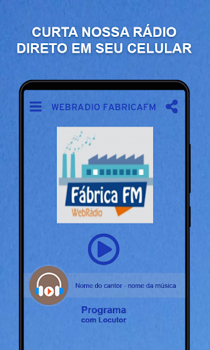 Android application Rádio Fábrica FM screenshort