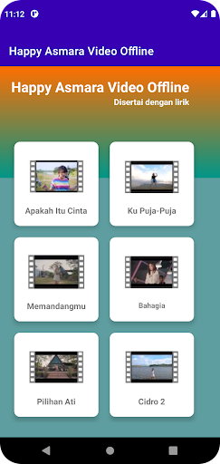 Android application Happy Asmara Video Offline screenshort