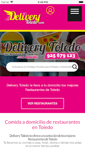 Android application Delivery Toledo screenshort