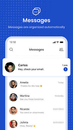 Android application Messages screenshort