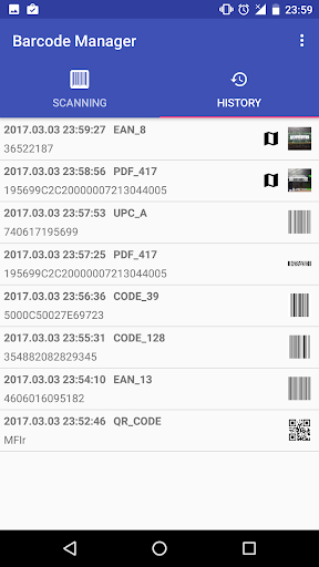 Barcode Manager  Tracker