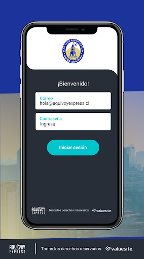 Android application Taxi Diego Aracena IQQ Aquívoy screenshort