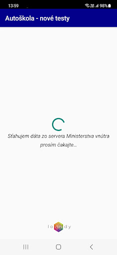 Android application Autoškola - nové skúšky screenshort