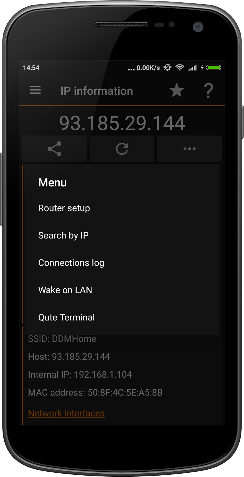 Android application IP Tools: WiFi Analyzer screenshort