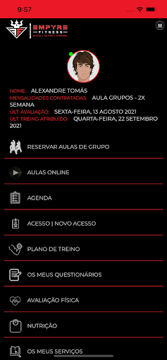 Empyre Fitness Screen 2