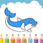 Cover Image of Скачать Dolphin Coloring Book  APK