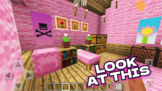 Pink house for minecraft