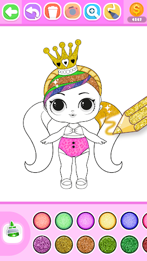 Princess Coloring Book Glitter Screenshot 3 - AppWisp.com