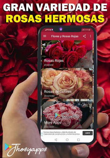 Android application Flores y Rosas Rojas imágenes screenshort